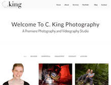 Tablet Screenshot of ckingphotography.com